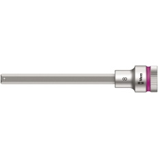 【003844】WERA ヴェラ 差込角1/2DR INHEXビットソケット ドライブ保持機能付き 六角差込サイズ8mm 全長140mm