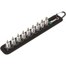 【003882】WERA ヴェラ 差込角1/4DR 9点組トルクスビットソケットセット ホールド仕様