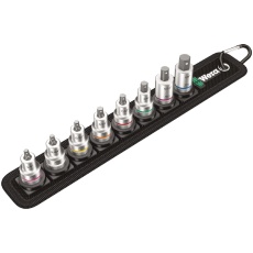 【003974】WERA ヴェラ 差込角3/8DR 8点組ヘックスプラスビットソケットセット サイクロップラチェット用