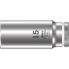 【004512】WERA ヴェラ 差込角1/4DR 六角ディープソケット 六角差込サイズ15mm 全長50mm