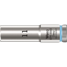 【004533】WERA ヴェラ 差込角3/8DR 六角ねじ ボルト用 ディープソケット 六角サイズ11mm 全長64mm
