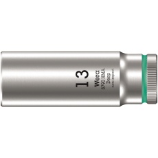 【004535】WERA ヴェラ 差込角3/8DR 六角ねじ ボルト用 ディープソケット 六角サイズ13mm 全長64mm