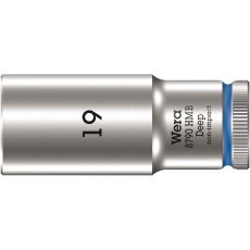【004541】WERA ヴェラ 差込角3/8DR 六角ねじ ボルト用 ディープソケット 六角サイズ19mm 全長64mm