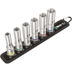 【004565】WERA ヴェラ 差込角1/2DR 6点組 ZYKLOPディープソケットセット