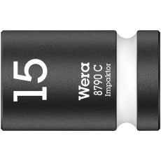 【004572】WERA ヴェラ 差込角1/2SQ HEXインパクトソケット 六角差込サイズ15mm 全長38mm