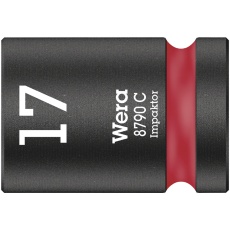 【004574】WERA ヴェラ 差込角1/2SQ HEXインパクトソケット 六角差込サイズ17mm 全長38mm