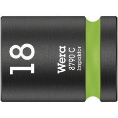 【004575】WERA ヴェラ 差込角1/2SQ HEXインパクトソケット 六角差込サイズ18mm 全長38mm