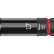 【004590】WERA ヴェラ 差込角1/2SQ HEXホイールナットインパクトソケット 六角差込サイズ17mm 全長85mm