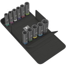 【004841】WERA ヴェラ 差込角1/2SQ 11点組 HEXディープインパクトソケットセット サイズ13-27mm