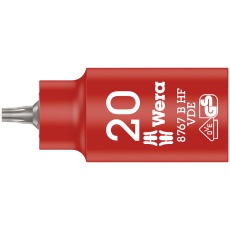 【004920】WERA ヴェラ 差込角3/8DR 絶縁TORXビットソケット トルクスサイズ20mm 全長55mm