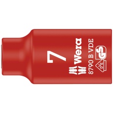 【004951】WERA ヴェラ 差込角3/8DR 絶縁ソケット 六角サイズ7mm 全長46mm