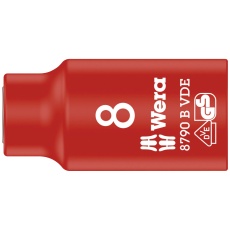 【004952】WERA ヴェラ 差込角3/8DR 絶縁ソケット 六角サイズ8mm 全長46mm
