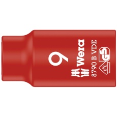 【004953】WERA ヴェラ 差込角3/8DR 絶縁ソケット 六角サイズ9mm 全長46mm