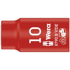 【004954】WERA ヴェラ 差込角3/8DR 絶縁ソケット 六角サイズ10mm 全長46mm