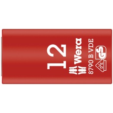 【004956】WERA ヴェラ 差込角3/8DR 絶縁ソケット 六角サイズ12mm 全長46mm