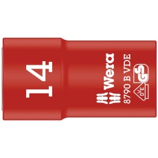 【004958】WERA ヴェラ 差込角3/8DR 絶縁ソケット 六角サイズ14mm 全長46mm