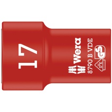 【004961】WERA ヴェラ 差込角3/8DR 絶縁ソケット 六角サイズ17mm 全長46mm