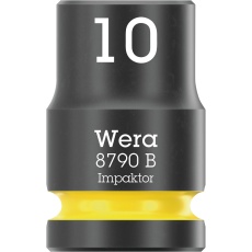 【005501】WERA ヴェラ 差込角3/8DR HEXインパクトソケット 先端六角サイズ10mm 全長30mm