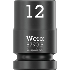 【005503】WERA ヴェラ 差込角3/8DR HEXインパクトソケット 先端六角サイズ12mm 全長30mm