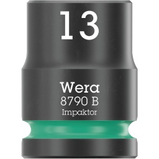 【005504】WERA ヴェラ 差込角3/8DR HEXインパクトソケット 先端六角サイズ13mm 全長30mm