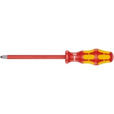 【006156】WERA ヴェラ 絶縁プラスドライバー 1000Vでも作業できる絶縁ブレード 先端サイズPH3 軸長150mm