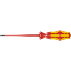 【006442】絶縁マイナスドライバー 先細型 IEC60900適合 先端サイズ1.0x5.5mm 軸長125mm