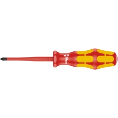 【006450】絶縁プラスドライバー 先細型 IEC60900適合 先端サイズPH1 軸長80mm