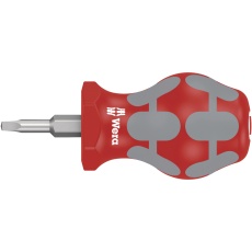 【008864】WERA ヴェラ スタビー型 四角穴ねじ用ドライバー 先端サイズ2 軸長25mm