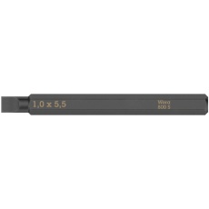 【018141】WERA ヴェラ インパクトドライバー用 マイナスビット 六角サイズ1/4inch 先端サイズ1.0x5.5 全長70mm