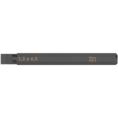 【018142】WERA ヴェラ インパクトドライバー用 マイナスビット 六角サイズ1/4inch 先端サイズ1.2x 全6.5長70mm