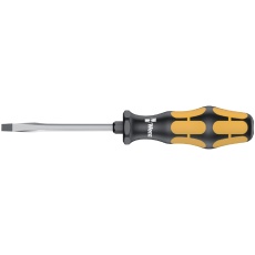【018300】貫通マイナスドライバー 手元六角 先端サイズ0.8x4.5 六角軸対辺5mm 軸長100mm
