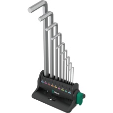 【022102】WERA ヴェラ ボールヘックスプラス L型キーレンチ9本組セット スタンド付き
