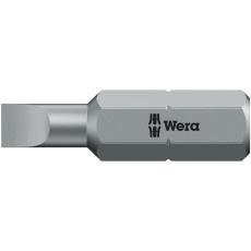 【072057】WERA ヴェラ マイナスネジ用 ドライバービット 差込6.35mm 刃先サイズ0.8X5.5mm 全長25mm