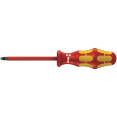 【100025】WERA ヴェラ Kraftform Plusハンドル 絶縁スクエアドライバー 先端サイズ#2 軸長100mm
