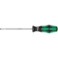 【100044】WERA ヴェラ Kraftform Plusハンドル マイナスドライバー 細軸タイプ 先端サイズ1.0x5.5mm 軸長125mm