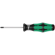 【100050】WERA ヴェラ Kraftform Plusハンドル プラスドライバー 先端サイズPH0 軸長60mm