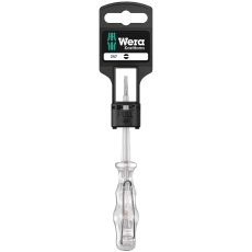 【100100】WERA ヴェラ Kraftformハンドル 検電マイナスドライバー 先端サイズ0.5x3.0mm 軸長70mm