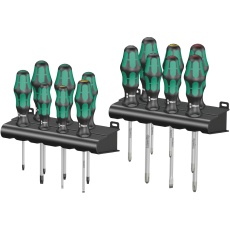 【105630】WERA ヴェラ 14本組 Kraftform Plusハンドル ドライバーセット ラック付