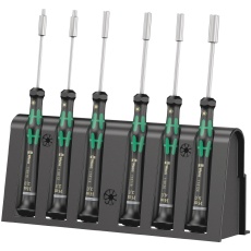 【118158】WERA ヴェラ 6本組 精密用ナットドライバーセット ラック付