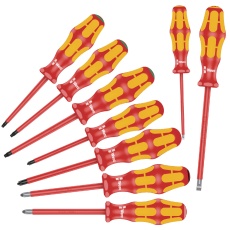 【133355】WERA ヴェラ 9本組 Kraftform Plusハンドル 絶縁ドライバーセット