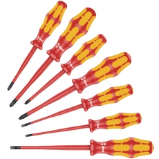 【135961】WERA ヴェラ 7本組 Kraftform Plusハンドル スリム型 絶縁ドライバーセット