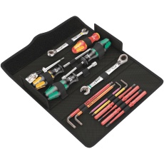 【136026】WERA ヴェラ 15点組 配管工事向け クラフトフォームコンパクト工具セット 収納ケース付