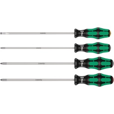 【347736】WERA ヴェラ 4本組  Kraftform Plus ハンドル ロング マイナス/プラス/ポジドライバーセット