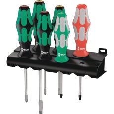 【347778】WERA ヴェラ 6本組 Kraftform Plus ハンドル ドライバーセット ラック付