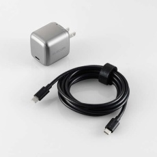 【ACDC-PD8970SGY】USB Power Delivery 70W AC充電器(C-Cケーブル付属/2m)