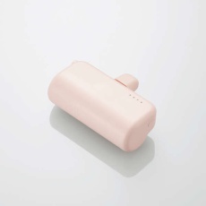 【DE-C59L-5000PN】直挿しモバイルバッテリー(Lightning/5000mAh)