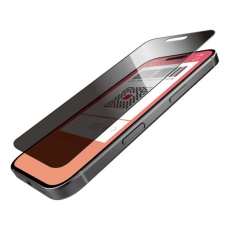 【PM-A24AFLGGPF】iPhone 16 ガラスフィルム のぞき見防止 上下左右
