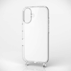 【PM-A24AHVCKSHCR】iPhone 16 ハイブリッドケース ストラップホール付き