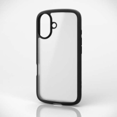 【PM-A24ATSLFCSBK】iPhone 16 TOUGH SLIM LITE ハイブリッドケース フレームカラー シルキークリア