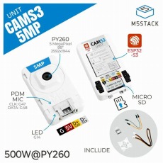 【M5STACK-U174-B】M5Stack用CamS3 Wi-Fiカメラユニット(PY260)